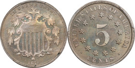 1879 Shield Nickel. Proof-66 (PCGS).
PCGS# 3833. NGC ID: 22PG.

Estimate: $950