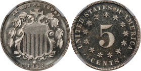 1883 Shield Nickel. Proof-66 Cameo (NGC).
PCGS# 83838. NGC ID: 276Z.

Estimate: $653