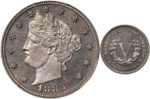 1883 Liberty Head Nickel. No CENTS. Proof-65 (PCGS).
PCGS# 3878. NGC ID: 22PU.

Estimate: $525