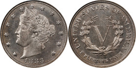 1883 Liberty Head Nickel. No CENTS. MS-66 (NGC).
PCGS# 3841. NGC ID: 2772.

Estimate: $382.5