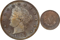 1886 Liberty Head Nickel. Proof-65 (NGC).
PCGS# 3884. NGC ID: 277U.

Estimate: $720