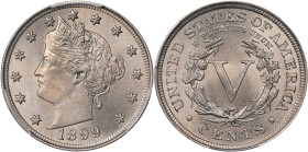 1899 Liberty Head Nickel. MS-64 (PCGS).
PCGS# 3860. NGC ID: 22PR.

Estimate: $225