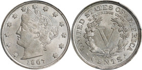 1907 Liberty Head Nickel. MS-61 (PCGS).
PCGS# 3868. NGC ID: 277J.

Estimate: $95