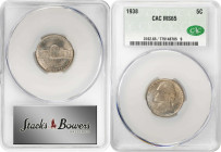Lot of (9) Certified 1938 Jefferson Nickels. (CACG).
Included are: (5) MS-65; and (4) MS-64.
PCGS# 4000. NGC ID: 22T4.

Estimate: $300
