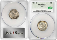 Nearly Complete Set of Silver Wartime Jefferson Nickels. (CACG).
All examples are individually graded and encapsulated by CACG. Included are: 1942-S ...