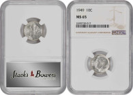 Lot of (10) Certified Jefferson Nickels.
Included are: 1938-D MS-66 (NGC); 1938-S MS-65 (NGC); 1940 MS-65 (NGC); 1940-D MS-66 FS (PCGS); 1942-D MS-62...