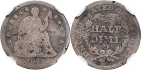 1849-O Liberty Seated Half Dime. AG Details--Bent (NGC).
PCGS# 4344. NGC ID: 233E.

Estimate: $100