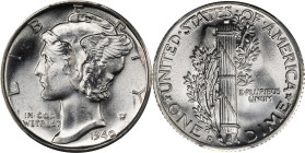1940-D Mercury Dime. MS-67 FB (PCGS).
PCGS# 5025. NGC ID: 23JV.

Estimate: $200