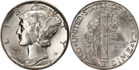 1945-D Mercury Dime. MS-66 FB (NGC).
PCGS# 5059. NGC ID: 23KF.

Estimate: $112.5
