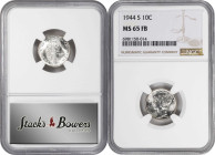Lot of (3) Full Bands Mercury Dimes. (NGC).
Included are: 1941 MS-64 FB; 1944-D MS-66 FB; and 1944-S MS-65 FB.

Estimate: $120