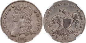 1831 Capped Bust Quarter. B-4. Rarity-1. Small Letters. VF-30 (NGC). CAC.
PCGS# 5348. NGC ID: 23RW.
Ex Stack's W 57th Street Collection.

Estimate...