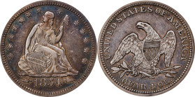 1854 Liberty Seated Quarter. Arrows. EF-45 (NGC).
PCGS# 5432. NGC ID: 23U6.

Estimate: $112.5