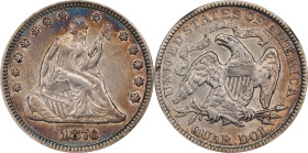 1876 Liberty Seated Quarter. EF-45 (NGC).
PCGS# 5501. NGC ID: 23V2.

Estimate: $90