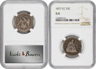 Lot of (2) Liberty Seated Quarters. (NGC).
Included are: 1856 EF Details--Edge Damage; and 1877-CC Good-6.

Estimate: $150