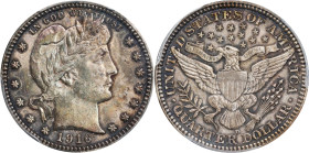 1916-D Barber Quarter. MS-64 (PCGS).
PCGS# 5674. NGC ID: 2426.

Estimate: $400