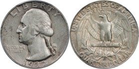1932-S Washington Quarter. EF-40 (PCGS).
PCGS# 5792. NGC ID: 2449.

Estimate: $100