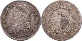 1809 Capped Bust Half Dollar. O-115a. Rarity-3. EF-45 (PCGS).
Die State 115.2.
PCGS# 39403. NGC ID: 24ES.

Estimate: $650