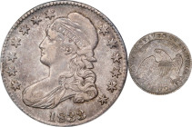 1833 Capped Bust Half Dollar. O-105. Rarity-1. AU-50 (ANACS).
Die State 105.2.
PCGS# 6163. NGC ID: 24FX.

Estimate: $180