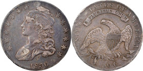 1836 Capped Bust Half Dollar. Lettered Edge. O-110. Rarity-1. VF-30 (NGC).
Die State 110.1.
PCGS# 39946. NGC ID: 24G2.

Estimate: $125