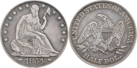 1854-O Liberty Seated Half Dollar. Arrows. WB-31. Rarity-4. VF-35 (PCGS).
PCGS# 6280. NGC ID: 24JM.

Estimate: $150