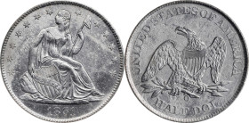 1861-O Liberty Seated Half Dollar. State of Louisiana Issue. W-07. Rarity-2. Shipwreck Effect (NGC).
PCGS# 6303. NGC ID: 24J8.
Ex S.S. Republic.

...