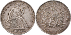1873-S Liberty Seated Half Dollar. WB-1. Rarity-3+. Arrows. VF-35 (NGC).
PCGS# 6345. NGC ID: 24L9.

Estimate: $427.5