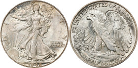 1942 Walking Liberty Half Dollar. MS-64 (PCGS). OGH Rattler.
PCGS# 6614. NGC ID: 24S6.

Estimate: $100