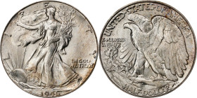 1946-D Walking Liberty Half Dollar. MS-66 (NGC).
PCGS# 6628. NGC ID: 24SK.

Estimate: $135