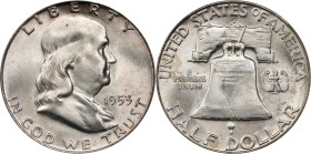 1953-D Franklin Half Dollar. MS-65 FBL (PCGS).
PCGS# 86665. NGC ID: 24T7.

Estimate: $90
