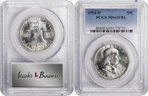 Lot of (3) 1950s Full Bell Lines Franklin Half Dollars. (PCGS).
Included are: 1952-D MS-64 FBL; 1954 MS-65 FBL; and 1954-D MS-64 FBL.

Estimate: $2...