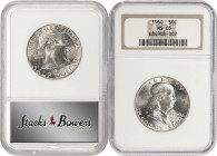 Lot of (5) Certified Franklin Half Dollars.
Included are: 1948-D MS-63 FBL (NGC); 1956 MS-66 (NGC); 1956 MS-64 (NGC); 1957-D Unc Details--Cleaned (PC...