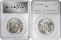 Lot of (6) Choice Mint State Franklin Half Dollars. MS-63 (PCGS).
Included are: 1957; 1960; 1961-D; 1962-D; 1963, OGH Rattler; and 1963-D, OGH Rattle...