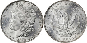 1878 Morgan Silver Dollar. 7/8 Tailfeathers. VAM-33. Weak, 7/4 Tailfeathers, Doubled Legs. MS-63 (PCGS).
PCGS# 134032. NGC ID: 2TY3.

Estimate: $17...