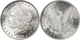 1878 Morgan Silver Dollar. 7 Tailfeathers. Reverse of 1879. MS-61 (ANACS).
PCGS# 7076. NGC ID: 253L.

Estimate: $225