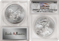 Lot of (2) 2015-(P) Silver Eagles. MS-69 (ANACS).
PCGS# 624711. NGC ID: BECK.

Estimate: $300