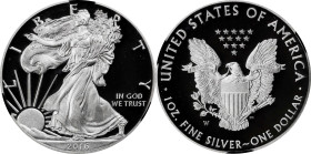 2016-W Silver Eagle. Lettered Edge. First Day of Issue. 30th Anniversary. Proof-70 Ultra Cameo (NGC). 12th Chief Engraver John M. Mercanti Signature....