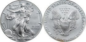 2016-W Silver Eagle. Lettered Edge. 30th Anniversary. First Strike. Specimen-70 (PCGS). 12th Chief Engraver John M. Mercanti Signature.
PCGS# 619071....