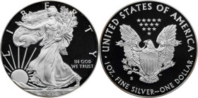 2017-S Silver Eagle. Congratulations Set. First Day of Issue. Proof-70 Deep Cameo (PCGS). 12th Chief Engraver John M. Mercanti Signature.
(Total: 1 c...
