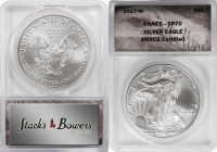 Lot of (5) 2017-W Silver Eagles. Specimen-70 (ANACS).
PCGS# 627531. NGC ID: CZ45.

Estimate: $160