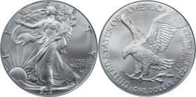 2021 Silver Eagle. Type II, Eagle Landing. First Strike. MS-70 (PCGS). Master Designer Emily Damstra Signature.
PCGS# 882647. NGC ID: EAYX.

Estima...