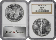 Lot of (4) 1980s Silver Eagles. MS-69 (NGC).
Included are: 1986; 1987; 1988; and 1989. 

Estimate: $500