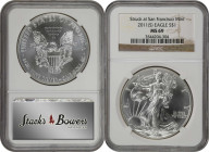 Lot of (5) Silver Eagles. MS-69 (NGC).
Included are: 2008; 2009; 2010; 2011; and 2011-(S).

Estimate: $300