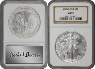 Lot of (6) 2000s Silver Eagles. MS-69 (NGC).
Included are: 2000; 2001; 2002; 2003; 2004; and 2005.

Estimate: $350