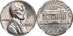 1966 Lincoln Cent. Struck on Clad Dime Blank. MS-64 (NGC).
2.26 grams.

Estimate: $400