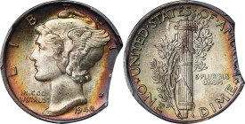 1942 Mercury Dime. Clipped Planchet. MS-66 (PCGS).
PCGS# 5034. NGC ID: 23K3.

Estimate: $140