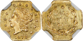 1872 Octagonal 50 Cents. BG-913. Rarity-4. Liberty Head. MS-63 (NGC).
PCGS# 10771. NGC ID: 2BW9.

Estimate: $383