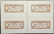 Lot of (4) Pleasantville, New Jersey. City of Pleasantville. 1936 $1. Choice Uncirculated. Specimens.
A quartet of specimen attributable to the City ...