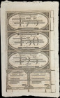 Uncut Sheet of (5) Burlington, Vermont. Vermont State Bank. 18xx $.50-$.75-$1.25-$1.50-$1.75. Extremely Fine.
Typical of period workmanship. This she...