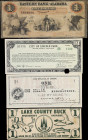 Lot of (4) AL, MI, OH & OR Obsoletes. 1860-1959 $1. Very Good to Choice Uncirculated.
A quartet of scrip notes and Obsoletes from four different stat...