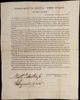 Massachusetts Militia Order from the War of 1812.
Contemporary to the War of 1812. This item is a set of orders issued to the Third Division of the M...